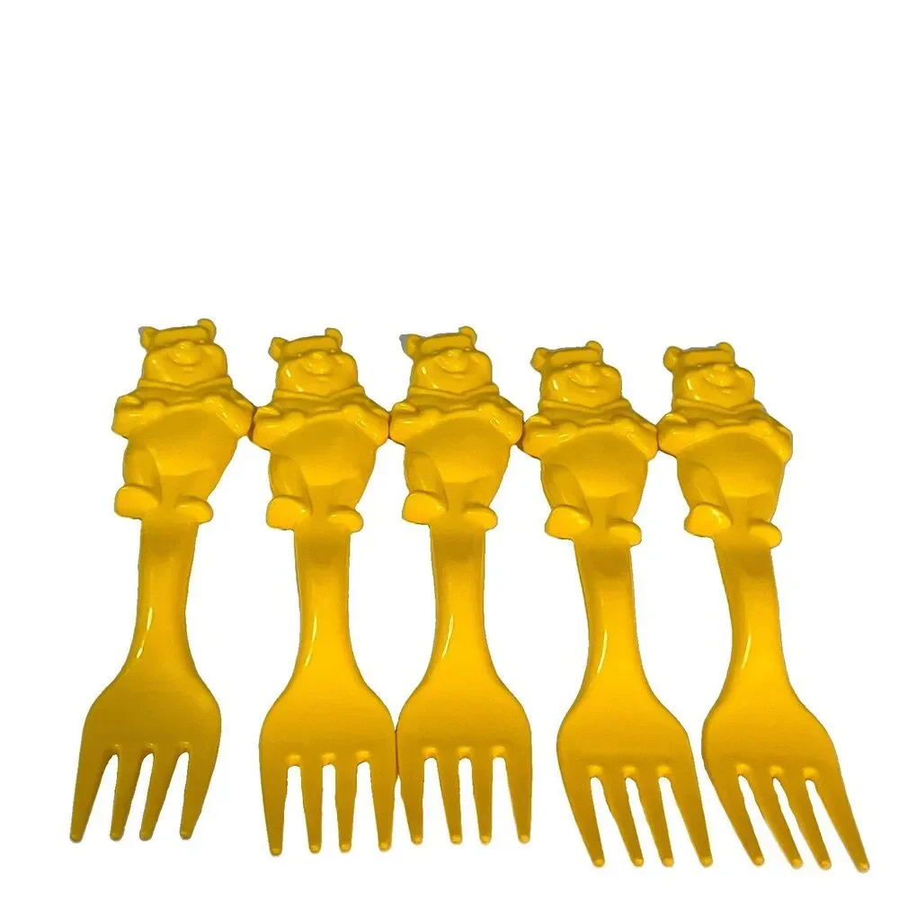 Hefty Zoo Pals Utensils Pooh, Tiger, Piglet Lot Of 16 Kids Plasticware